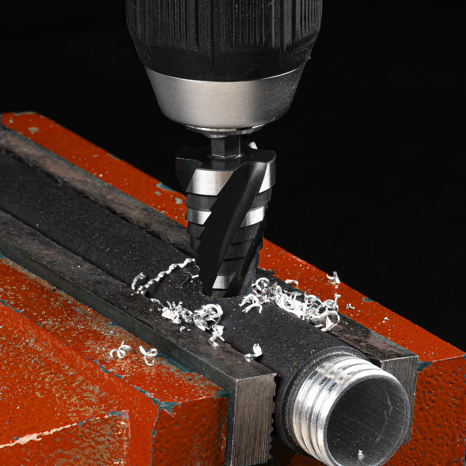 Mroace Spiral Flute HSS Step Drill Bit Set