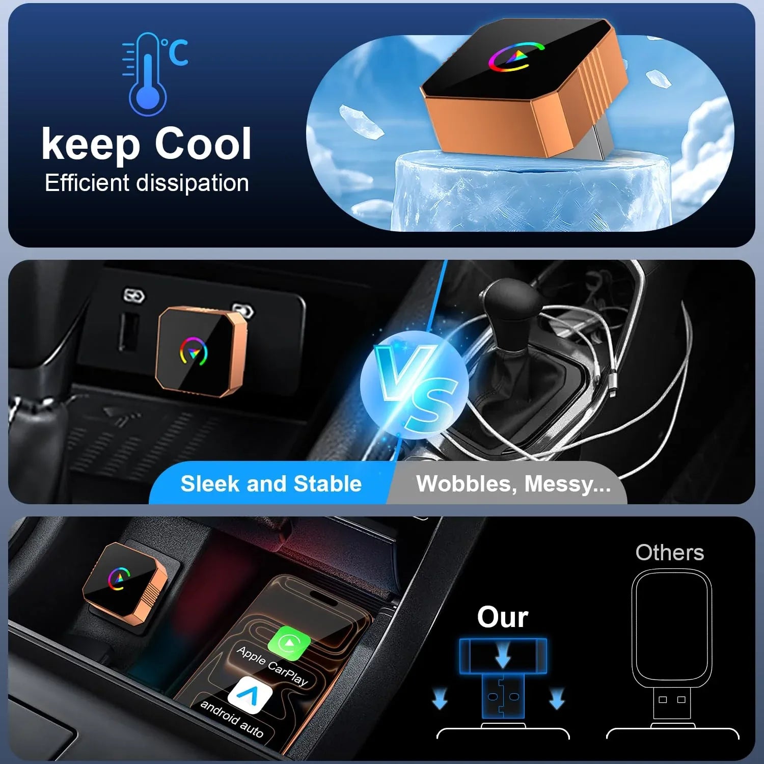 Mroace Wireless CarPlay Adapter - MROACE