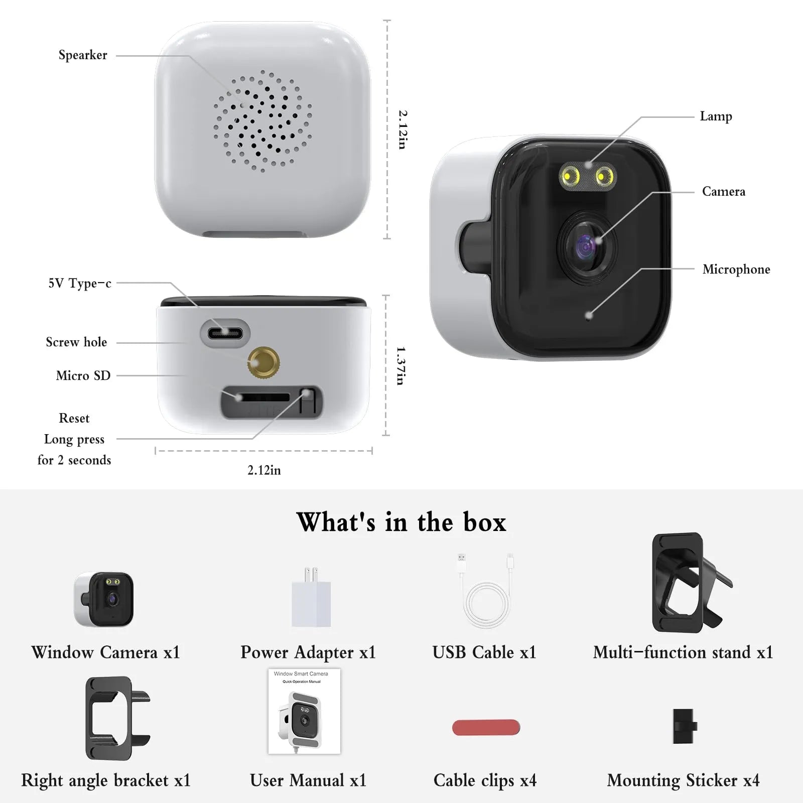 Mroace 2K Smart Window Camera