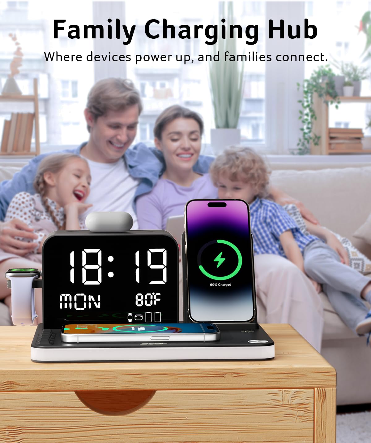 Mroace 7-in-1 Wireless Charging Station