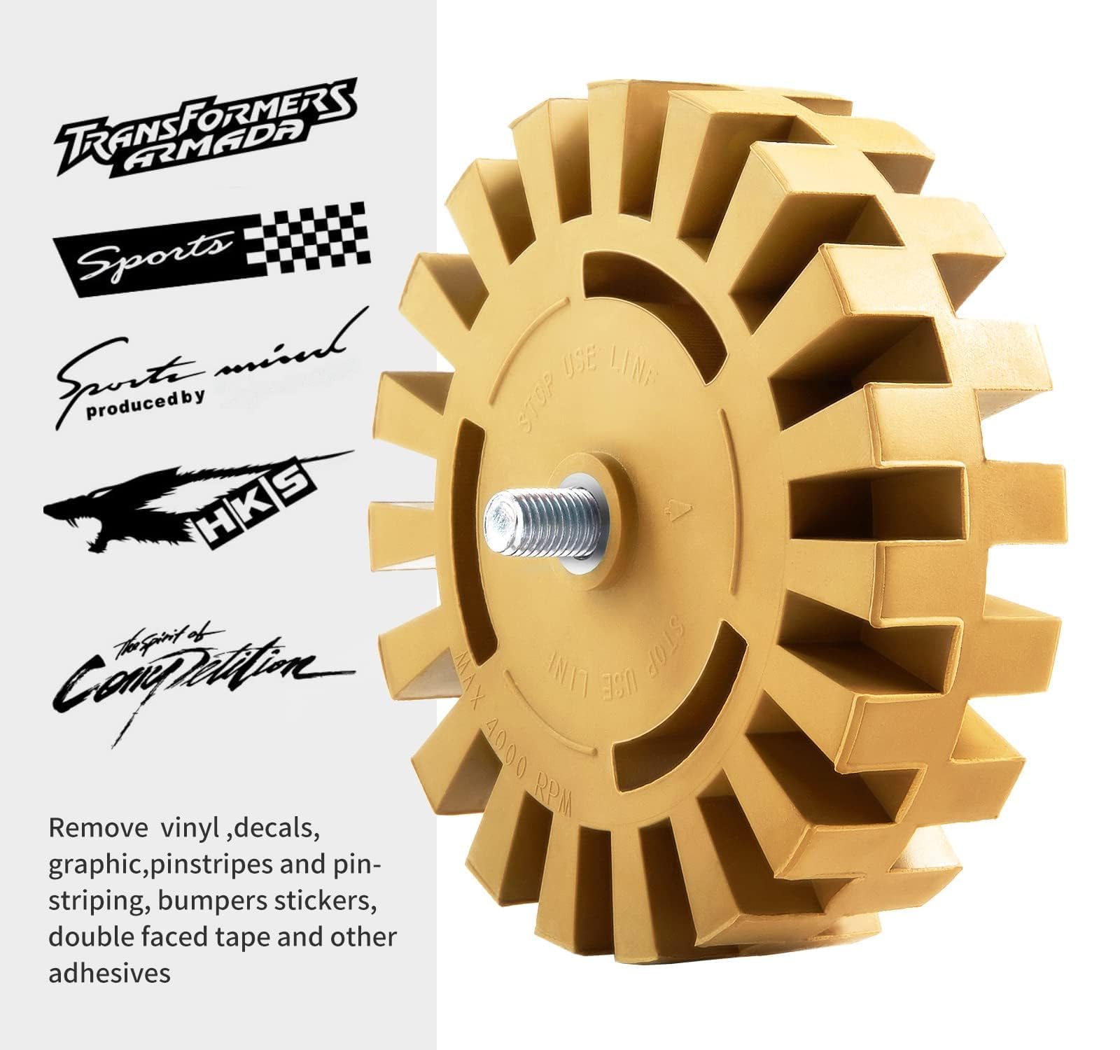 Mroace Decal Remover Eraser Wheel Rubber Wheel
