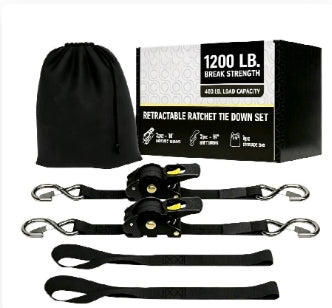 Mroace Heavy Duty Retractable Ratchet Straps