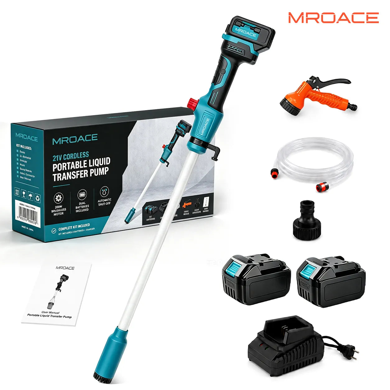 Mroace Cordless Portable Water Transfer Pump
