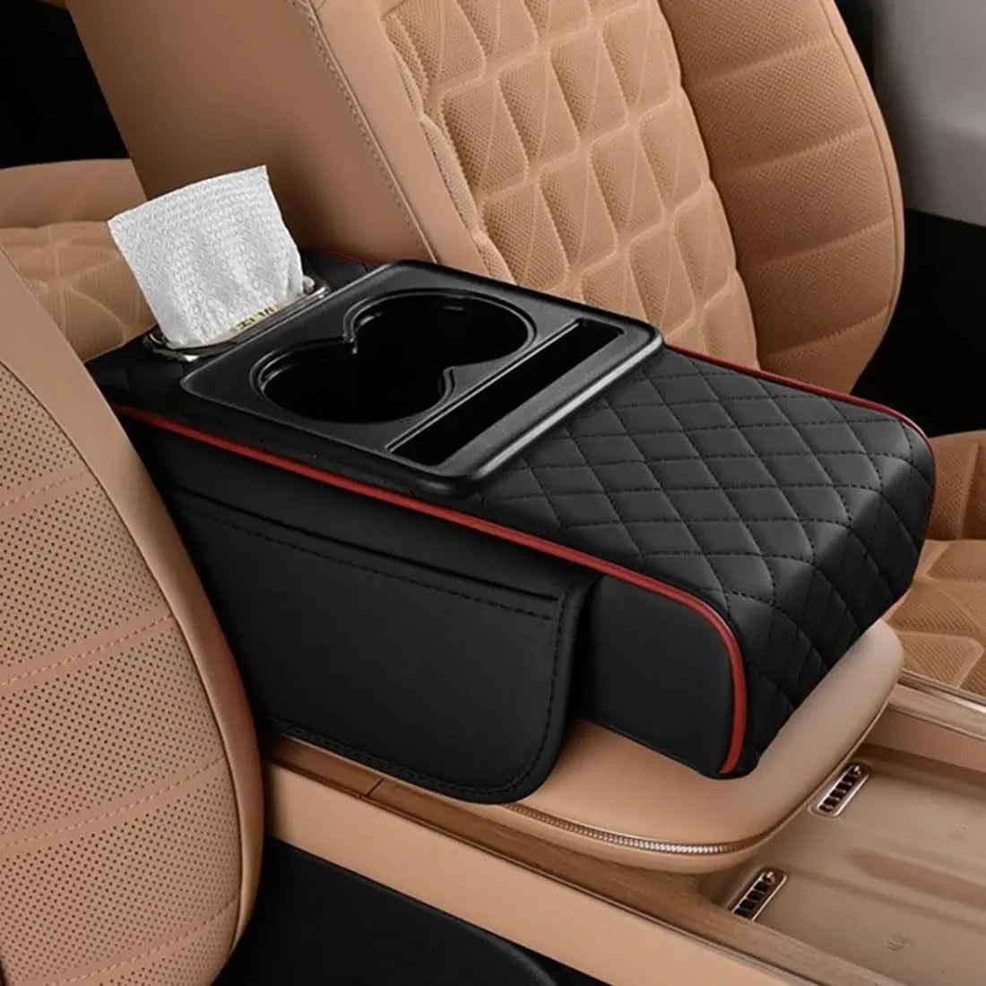 Mroace 5-in-1 Multi-Function Car Organizer Armrest Cushion - MROACE