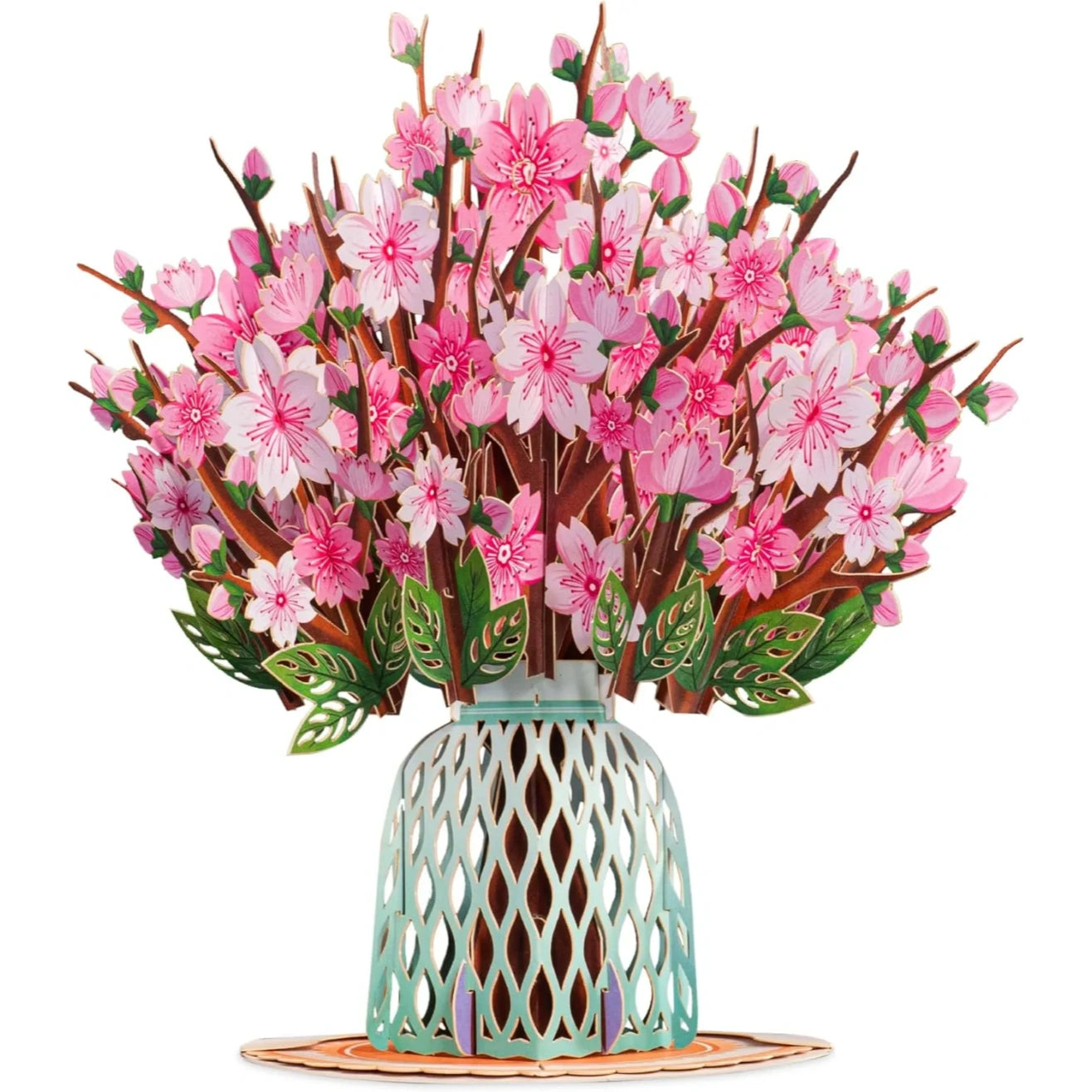 Mroace 3D Pop Up Bouquet Greeting Card with Envelope