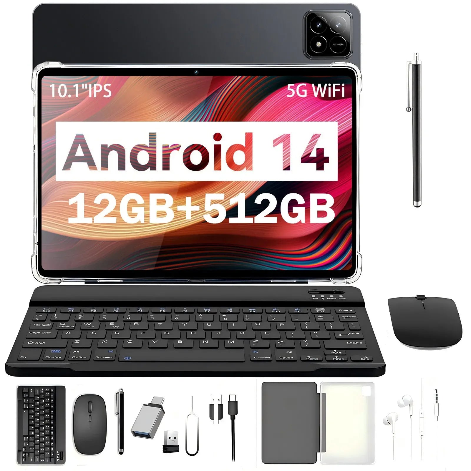 Mroace 10-inch 4G LTE Octa-Core Android Tablet with Keyboard - MROACE