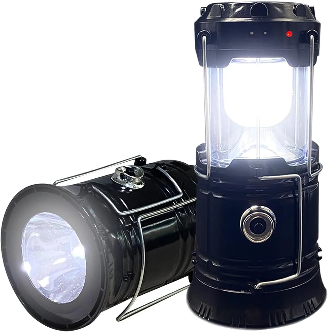 Mroace Solar Rechargeable Collapsible LED Lantern Flashlight