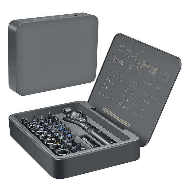 Mroace Flexible Head Magnetic Ratchet Screwdriver Set