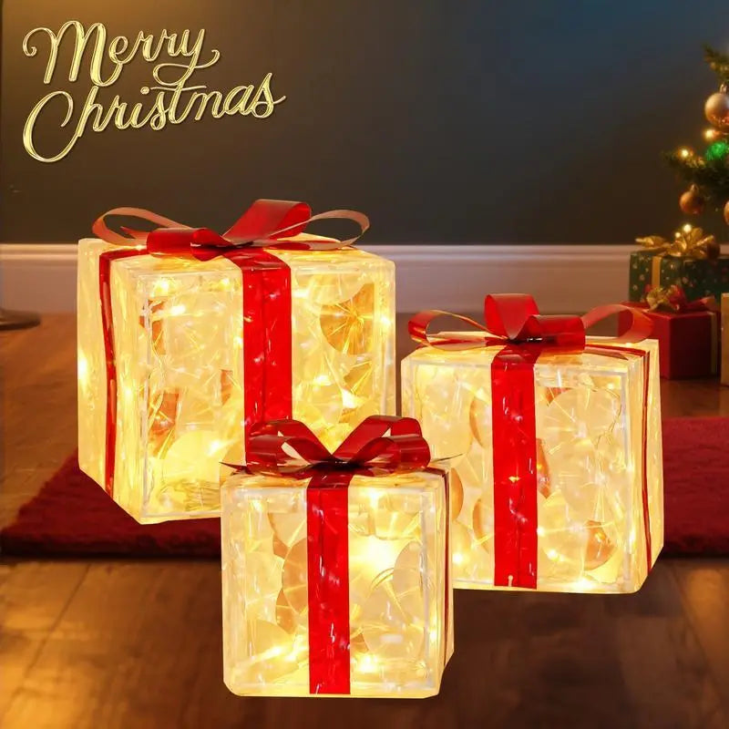 Mroace Remote Controlled LED Christmas Ornament Set