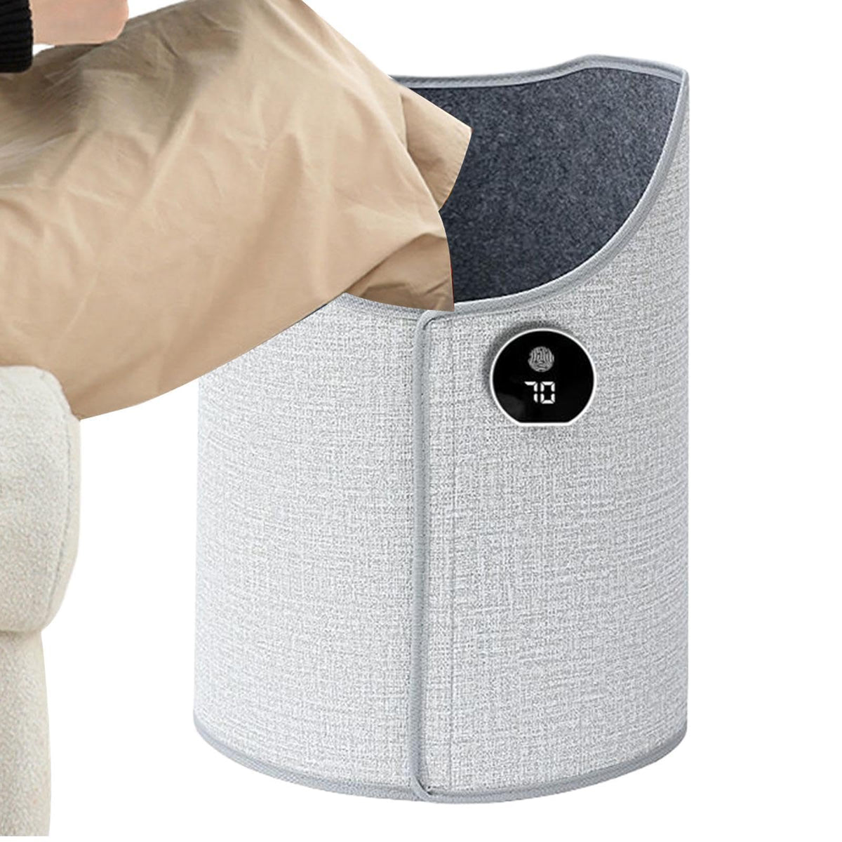 Mroace 360° Electric Under Desk Leg Warmer with Soft Blanket and 5 Heat Settings