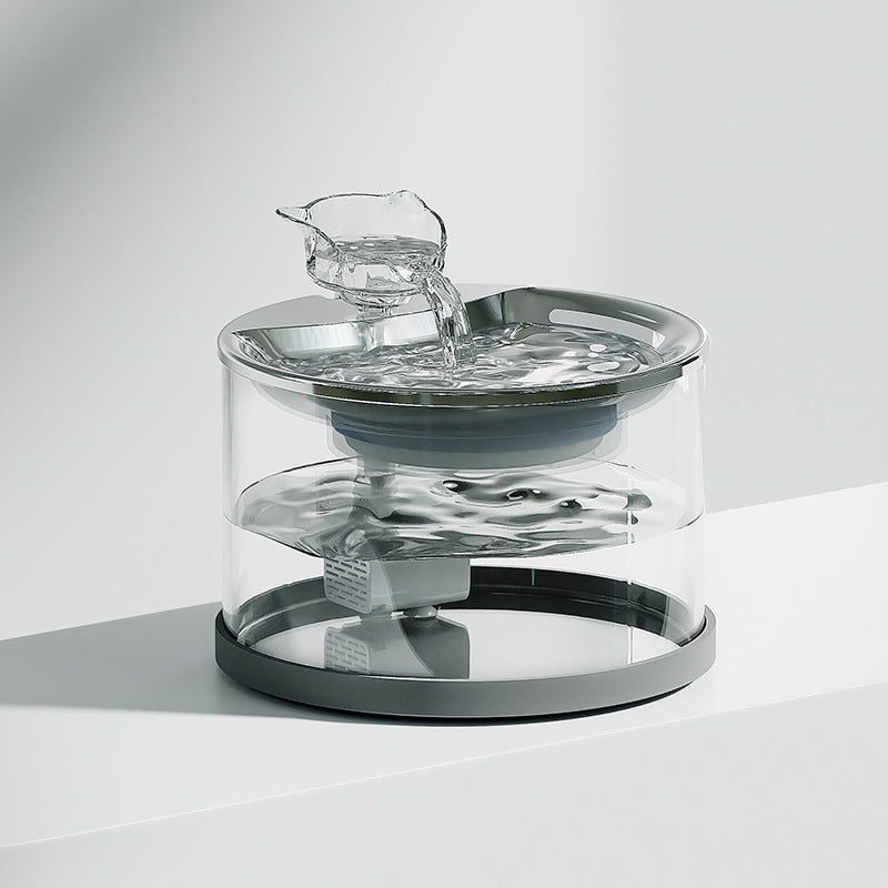 Mroace Transparent Automatic Pet Water Fountain