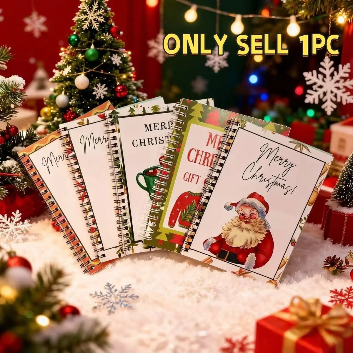Mroace DIY Spiral Bound Christmas Gift Card Album