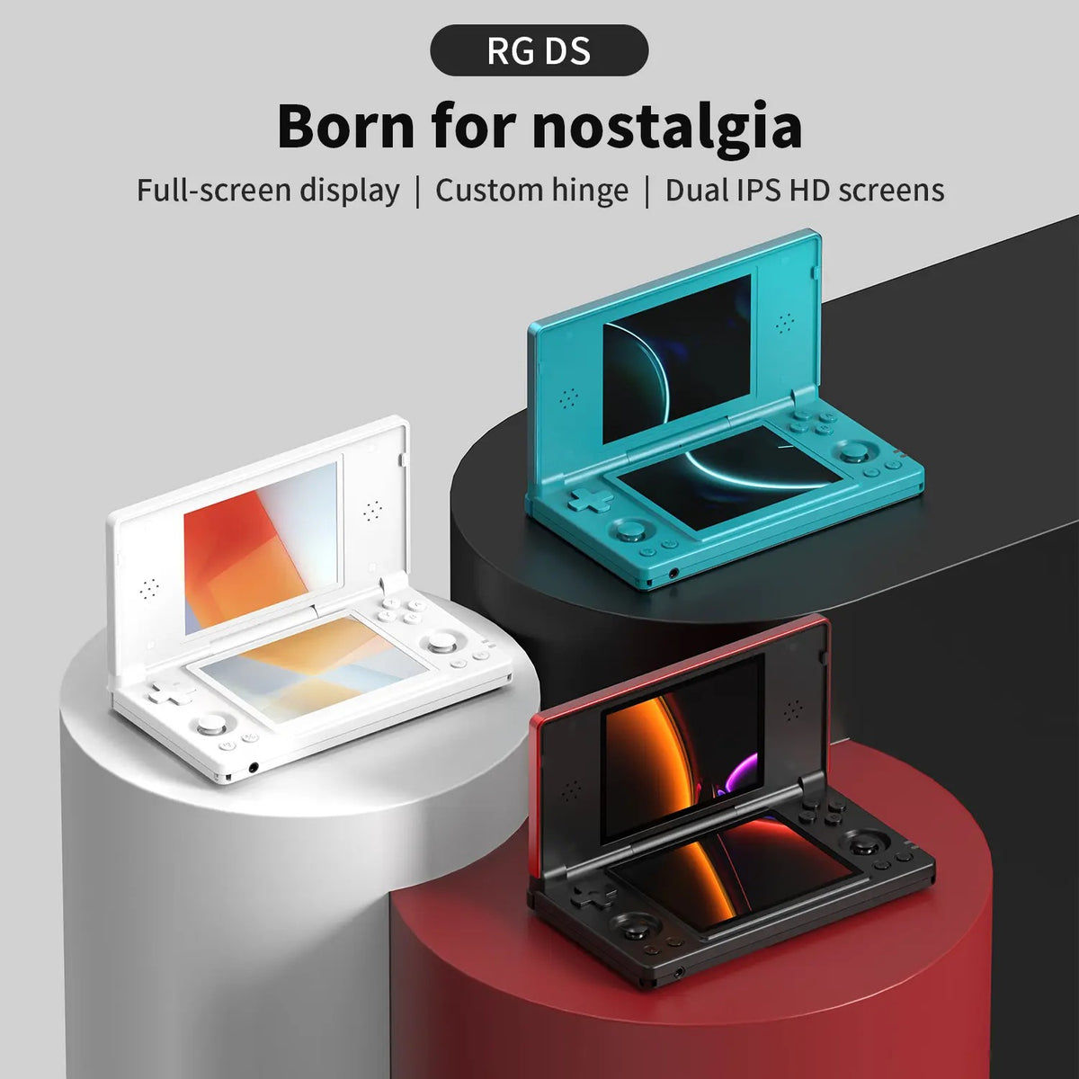 Mroace Dual Screen Retro Handheld Game Console