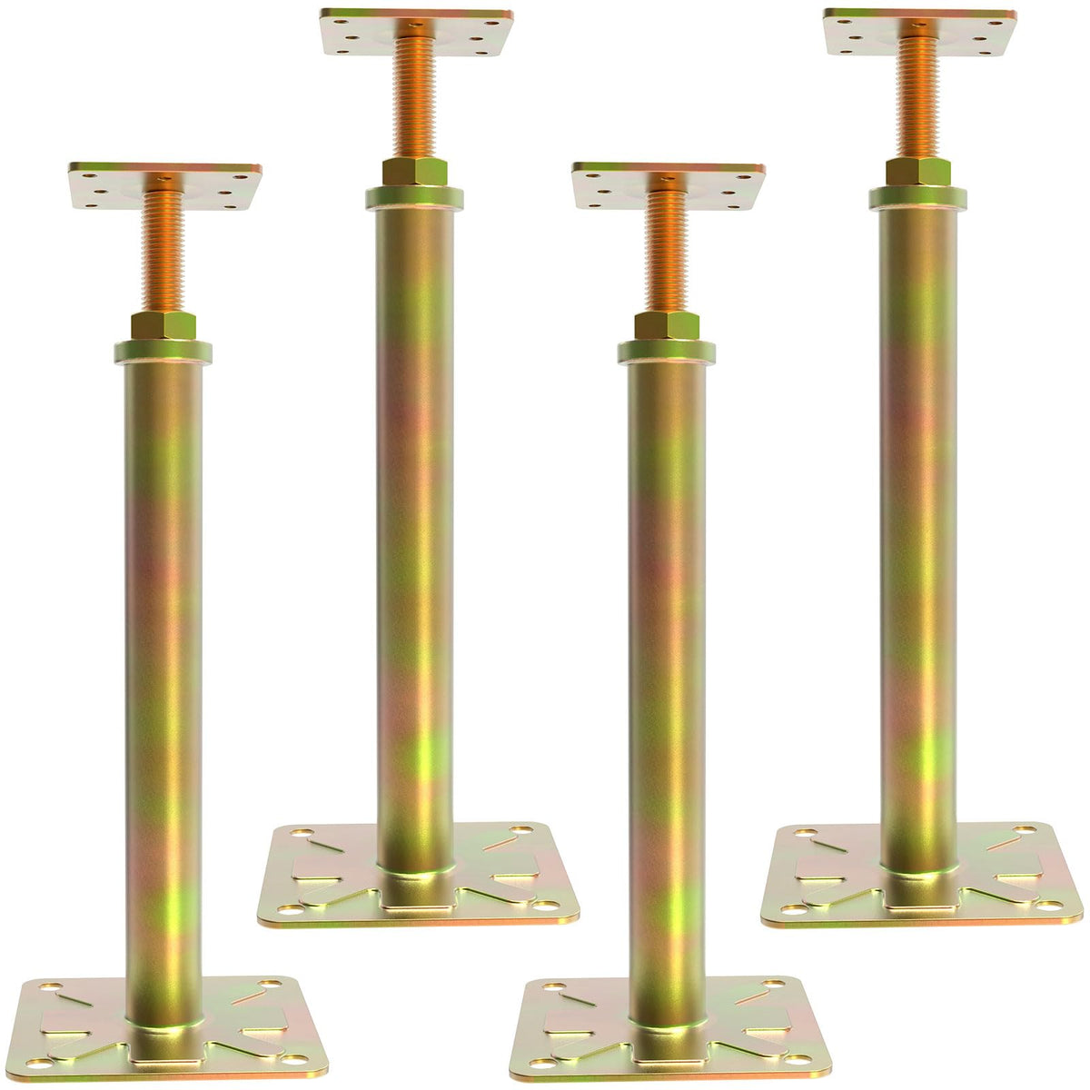 Mroace Heavy Duty Adjustable Floor Jack Support Posts - 4Pcs