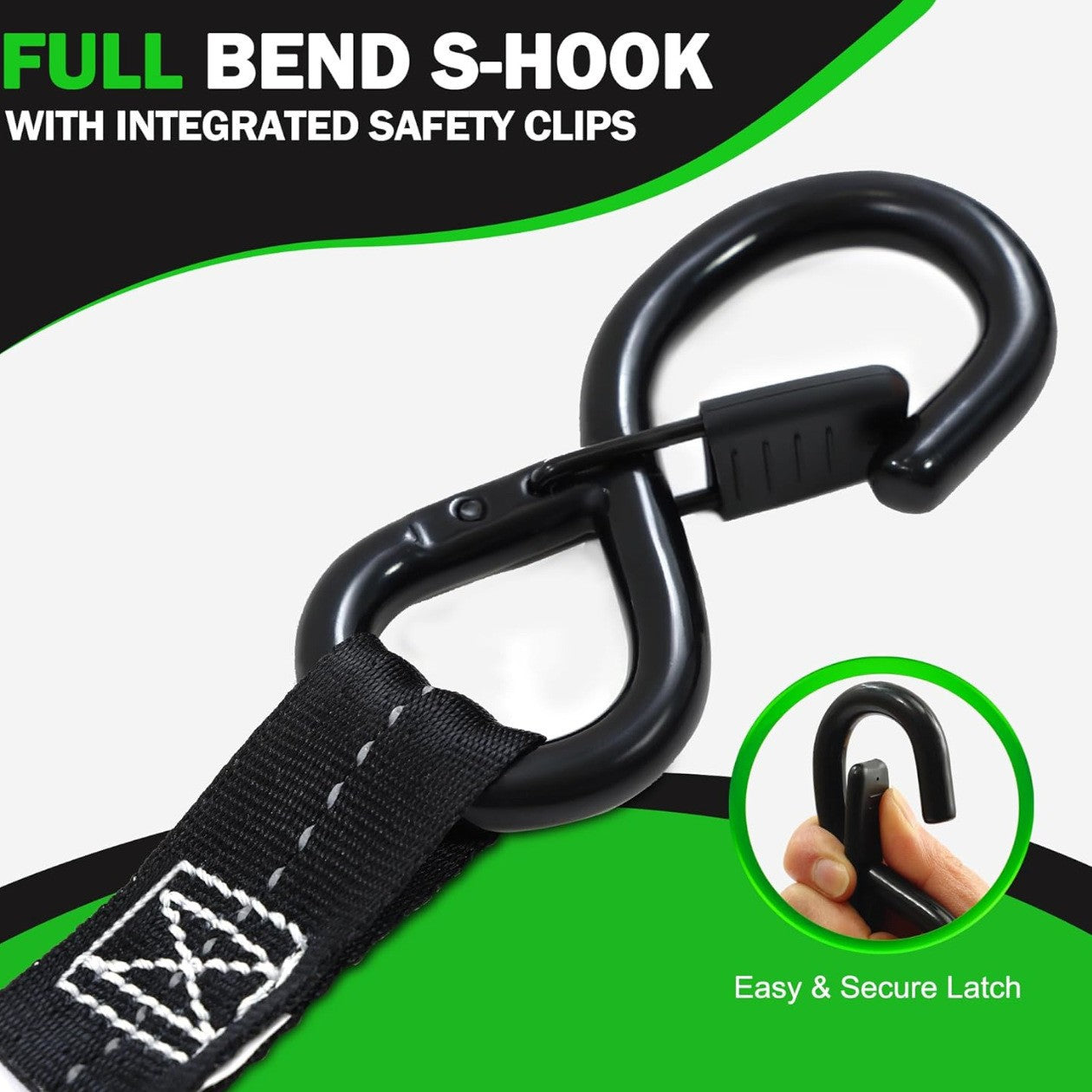Mroace Heavy Duty Retractable Ratchet Straps
