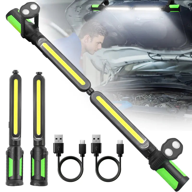 Mroace Rechargeable Magnetic USB Work Light Bar