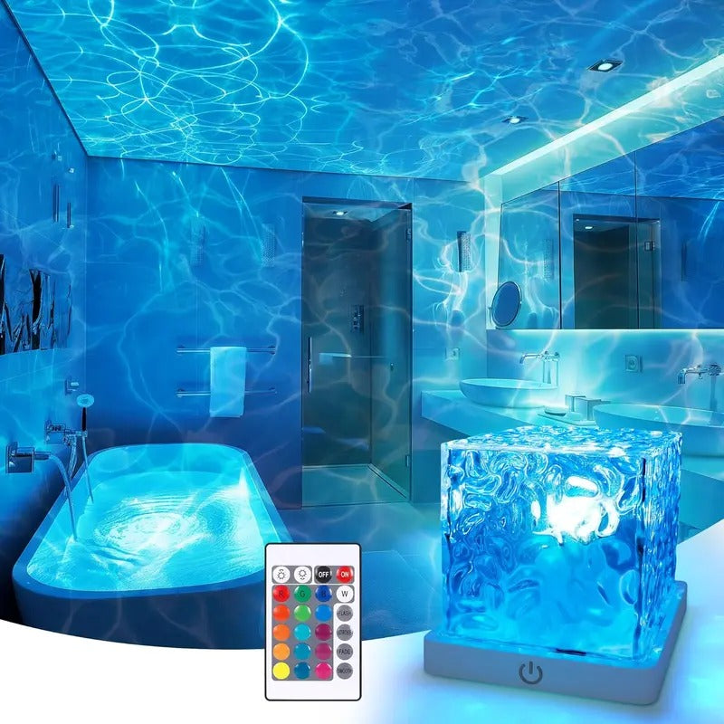 Mroace Rechargeable Waterproof Ocean Wave Projector Light