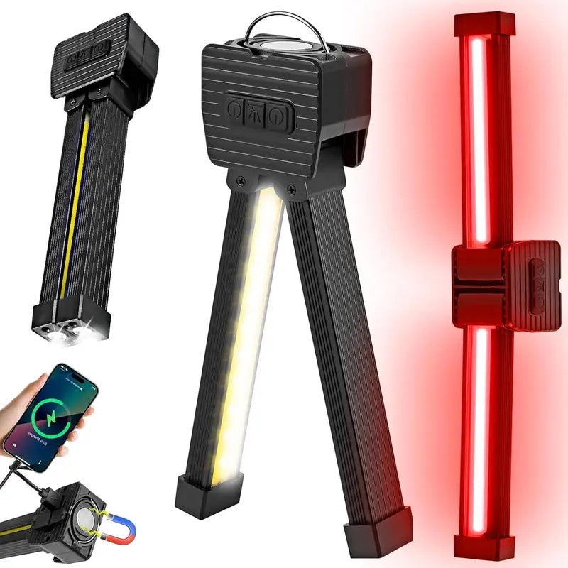 Mroace Rechargeable Folding Work Light With Magnetic Base