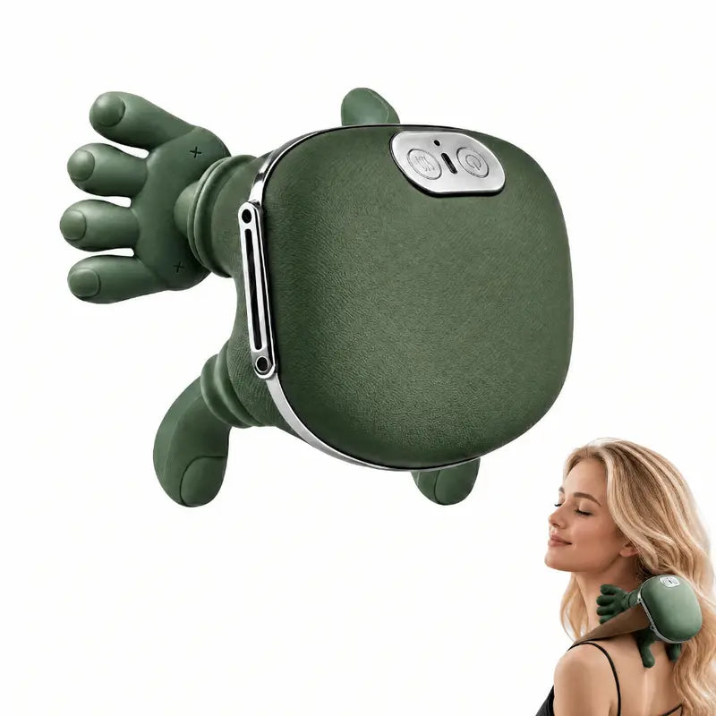 Mroace Cordless Heated Deep Tissue Kneading Neck and Back Massager