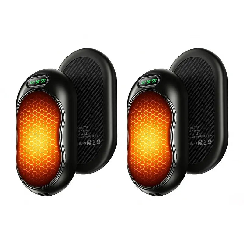 Mroace Rechargeable Electric Hand Warmers With Adjustable Heat Levels