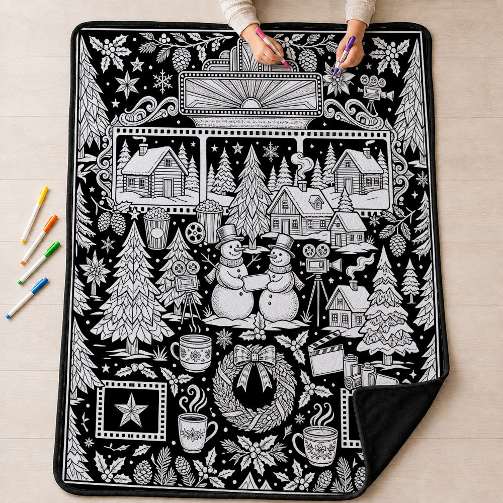 Mroace DIY Christmas Coloring Blanket🎄
