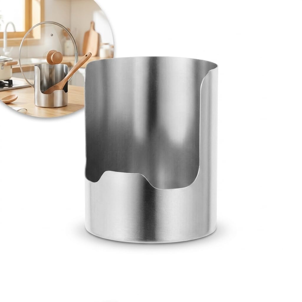 Mroace Rust Resistant Stainless Steel Utensil Holder