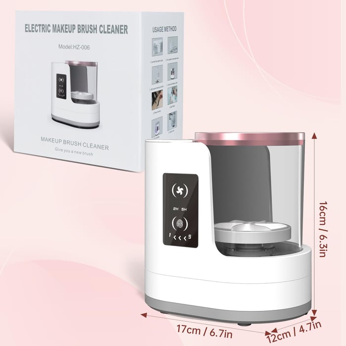 Mroace Electric Makeup Brush Cleaner Machine