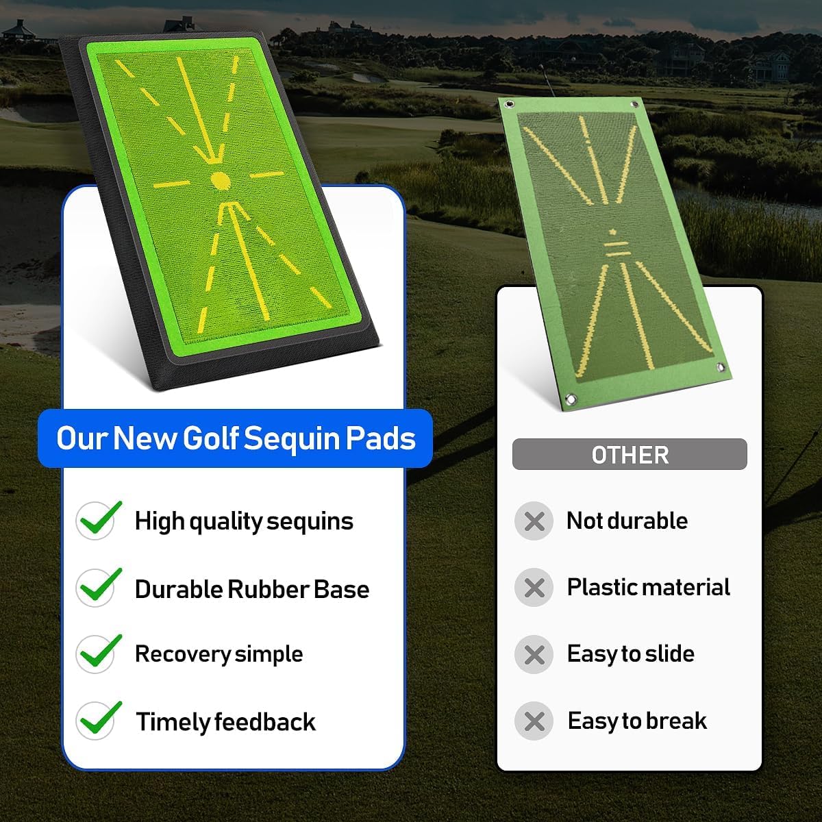 Mroace Golf Trace Strike Training Mat