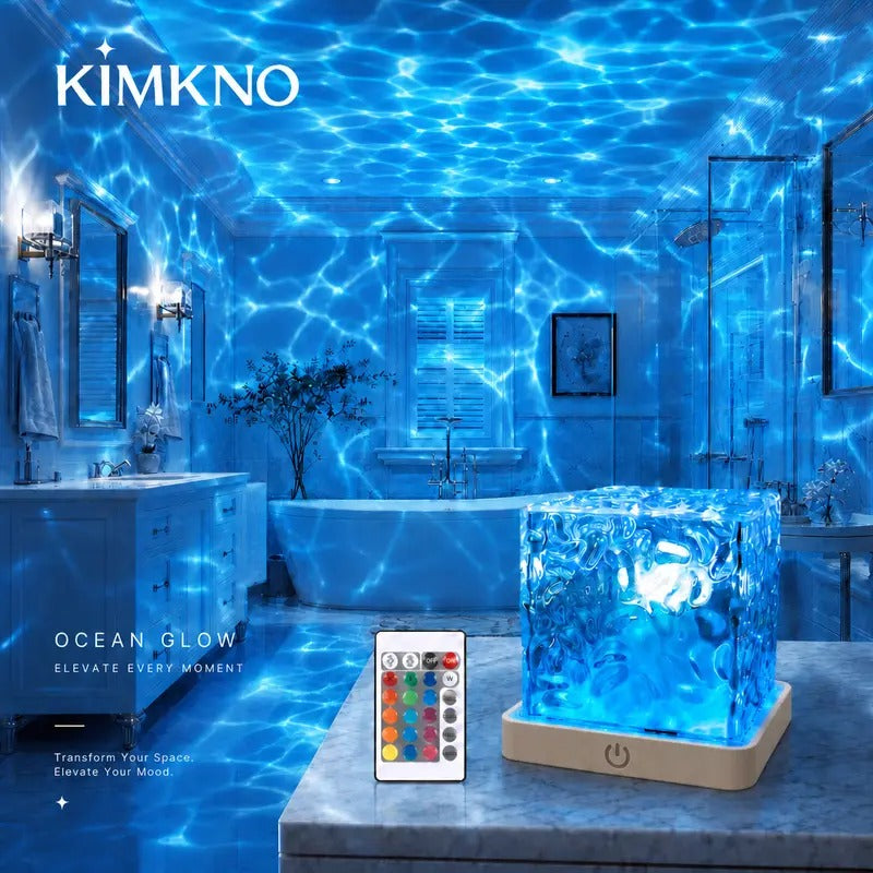 Mroace Rechargeable Waterproof Ocean Wave Projector Light