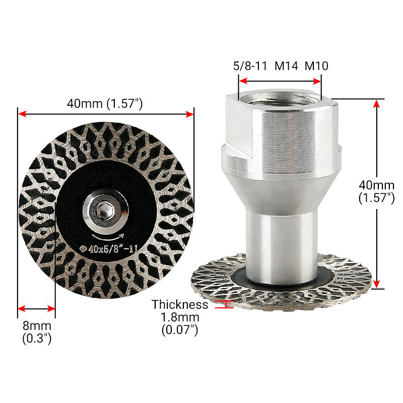 Mroace Corrugated Diamond Saw Blades for Angle Grinder – 5PCS