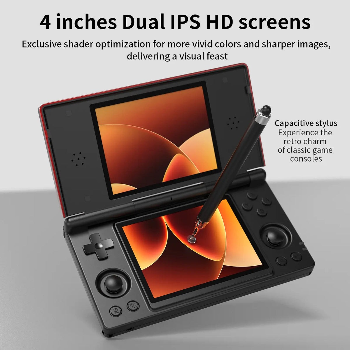 Mroace Dual Screen Retro Handheld Game Console