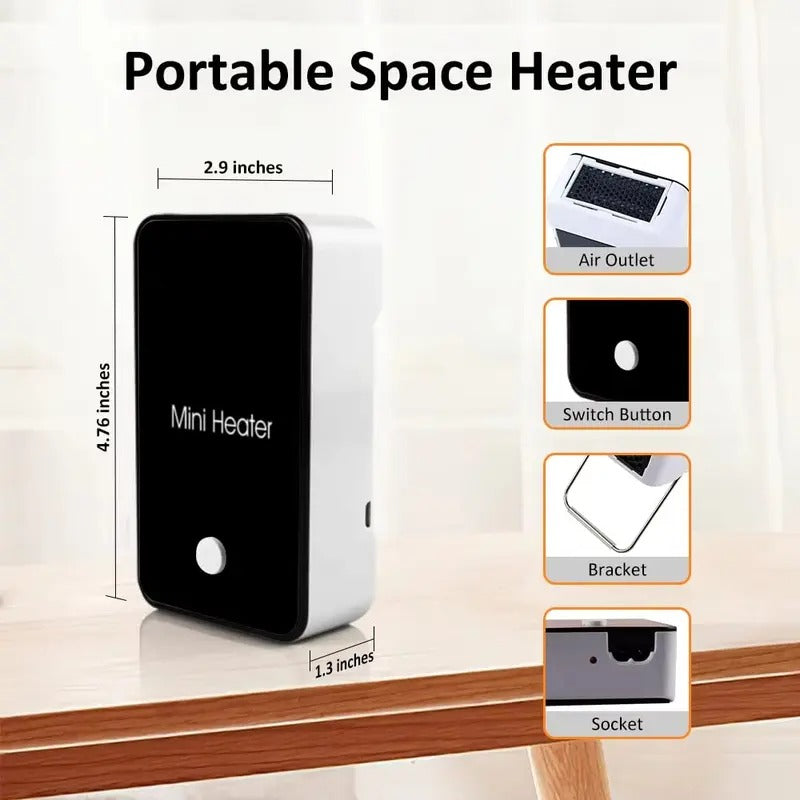 Mroace Rechargeable Portable Mini Warm Air Blower