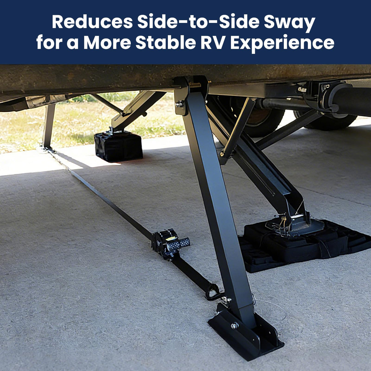 Mroace Heavy-Duty Aluminum I-Beam RV Stabilizer Jack