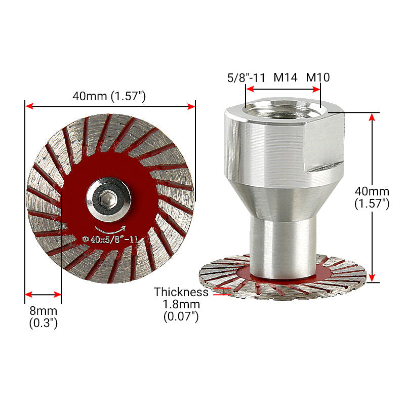 Mroace Diamond Saw Blade Set Precision Stone Cutting Discs