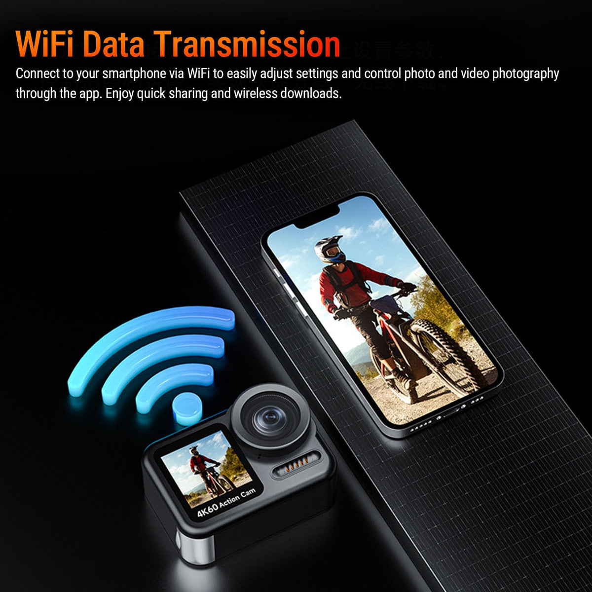 Mroace Waterproof WiFi Action Camera
