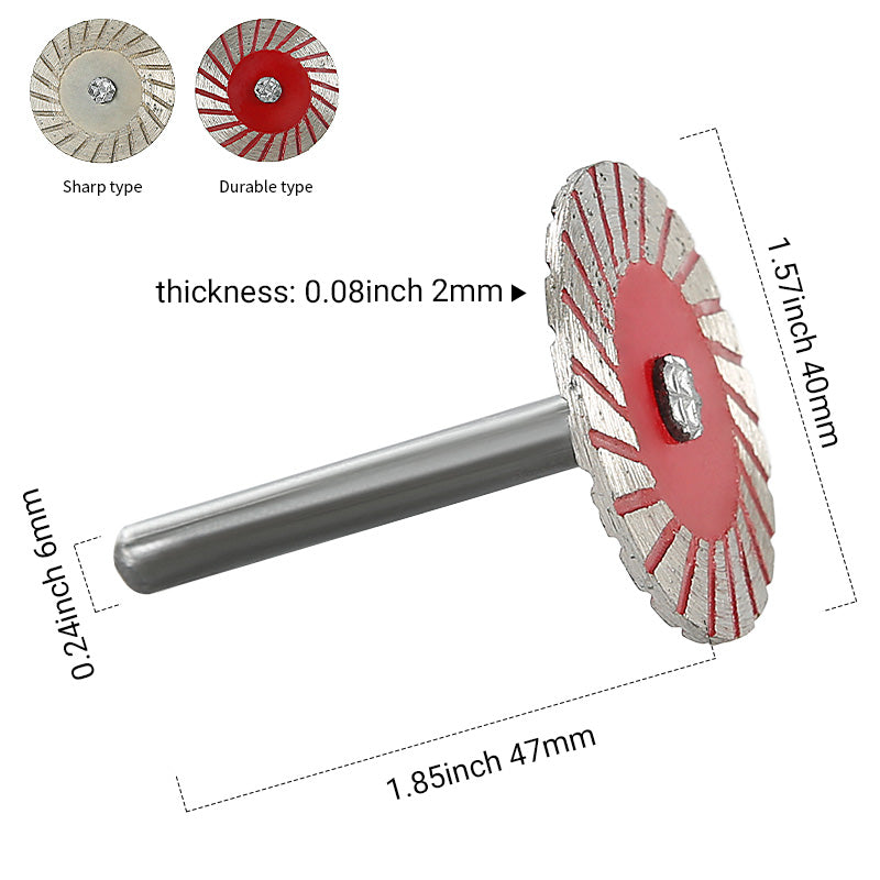 Mroace Serrated Diamond Stone Carving Blades for Rotary Tools – 5PCS