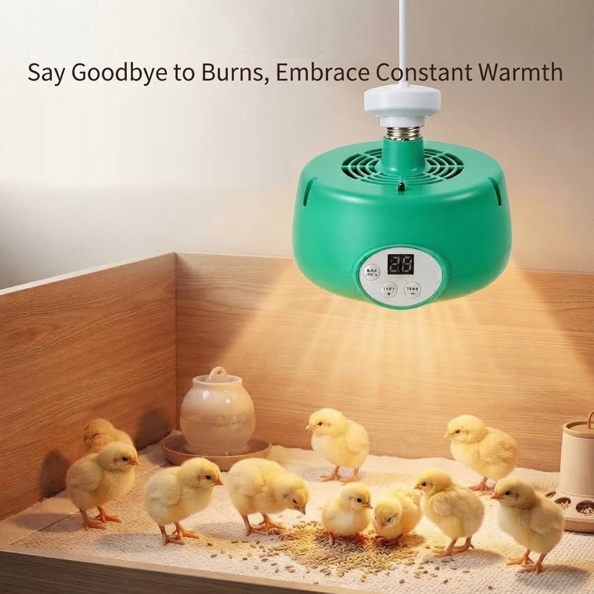 Mroace Intelligent Temperature Control Brooder Heater With Digital Display