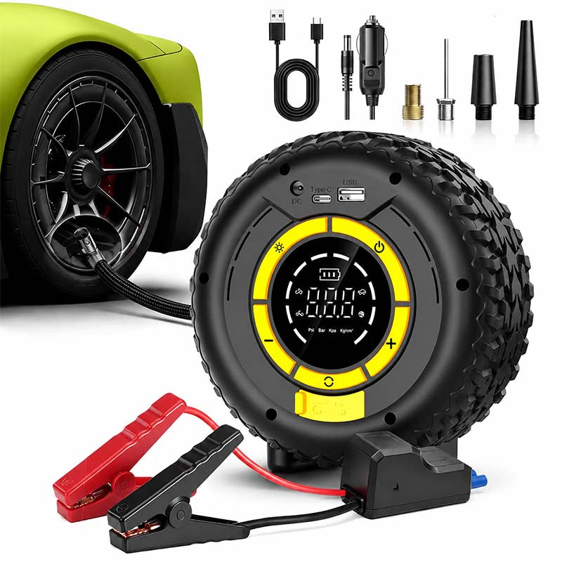 Mroace Portable Tire Inflator And Jump Starter