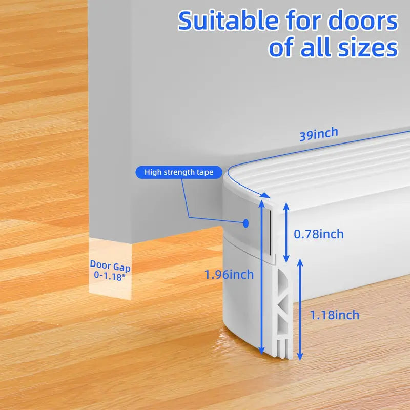 Mroace Adhesive Silicone Door Seal Strip