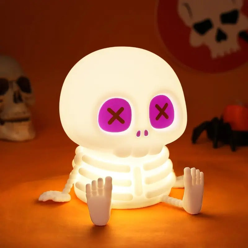 Mroace Touch Control Silicone Skull Night Light
