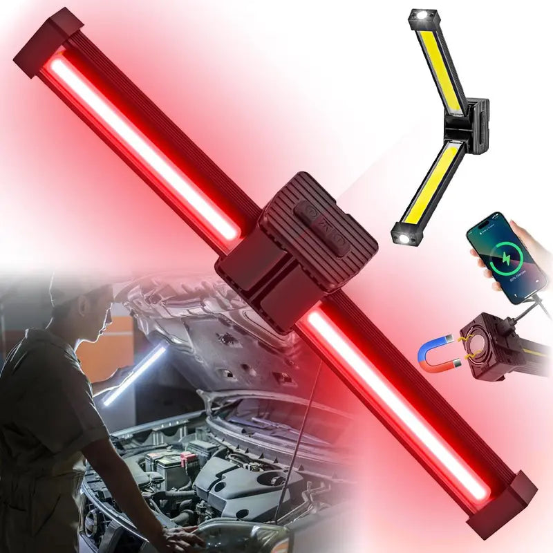 Mroace Rechargeable Folding Work Light With Magnetic Base