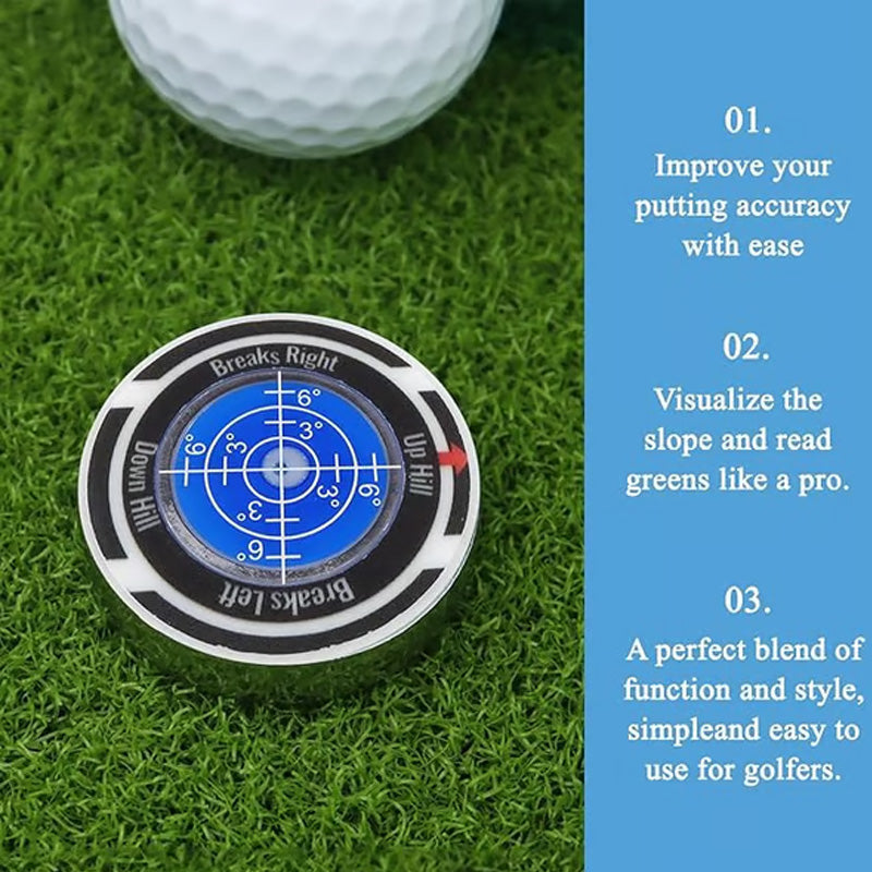Mroace Precision Golf Green Reading Level And Ball Marker