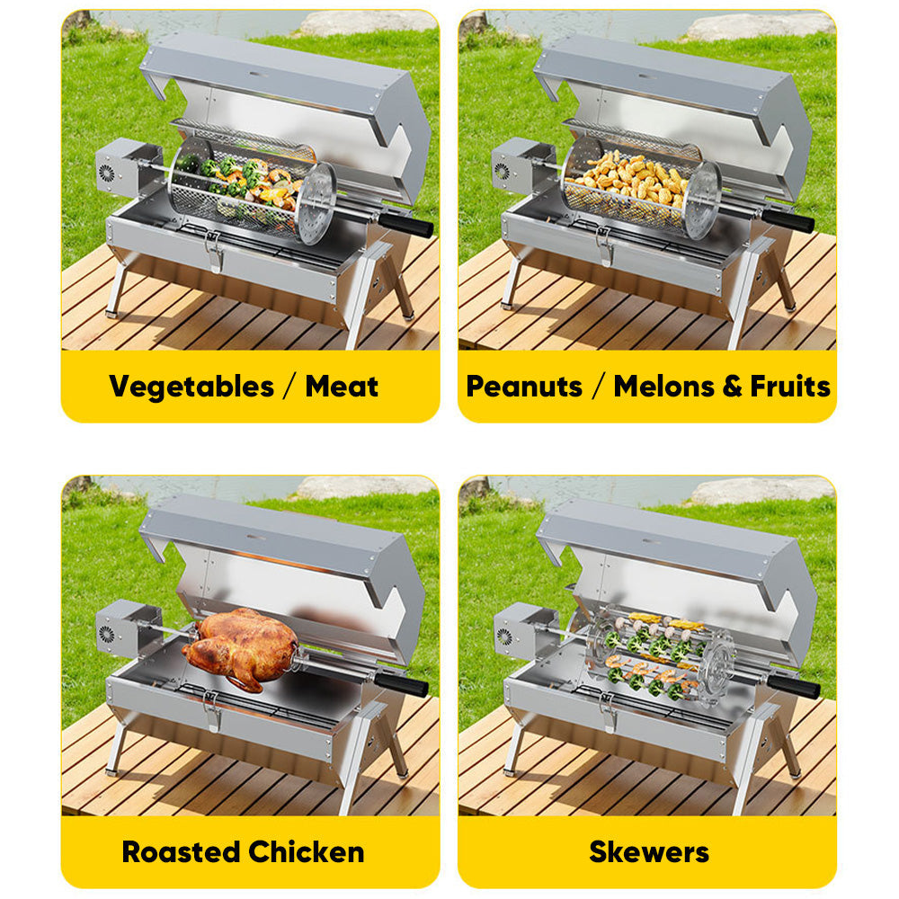 Mroace Twin Burner Electric BBQ Grill