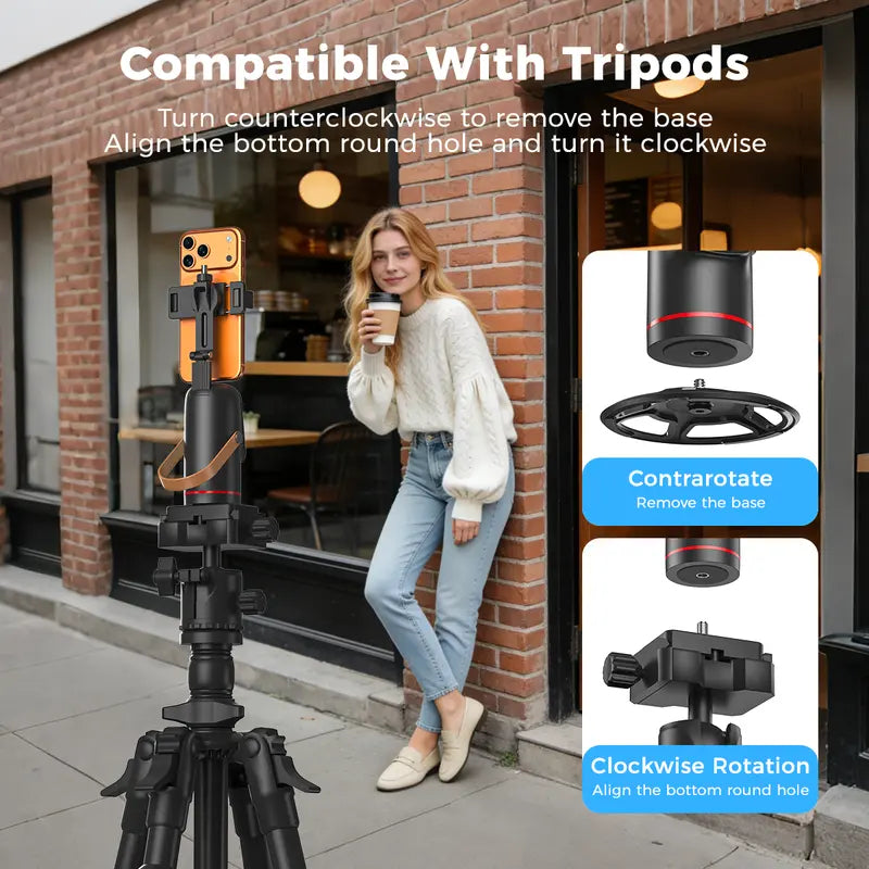 Mroace Smart Face Tracking Phone Mount With Gesture Control
