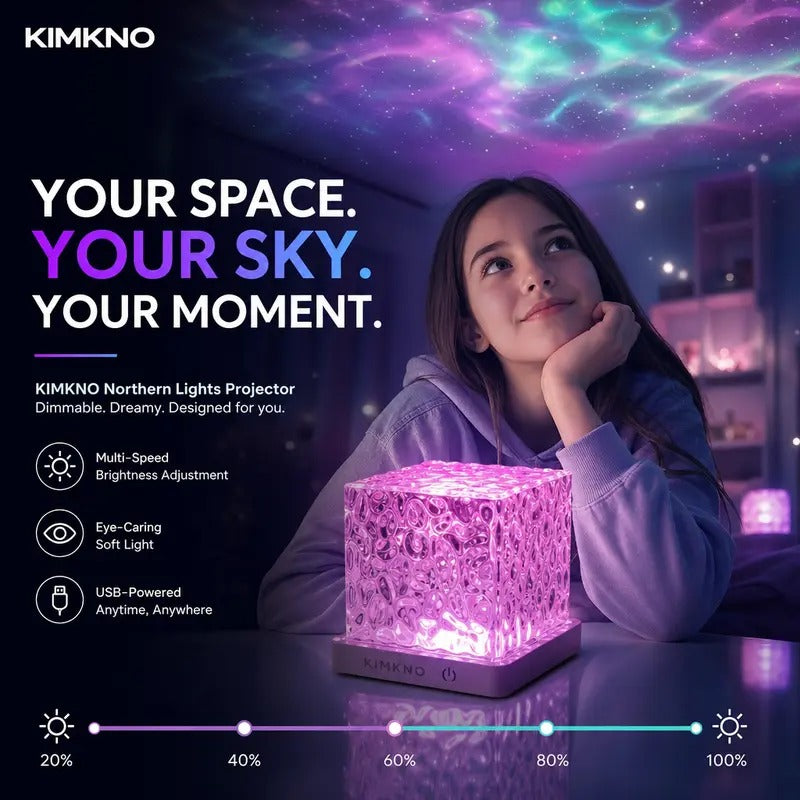 Mroace Rechargeable Waterproof Ocean Wave Projector Light