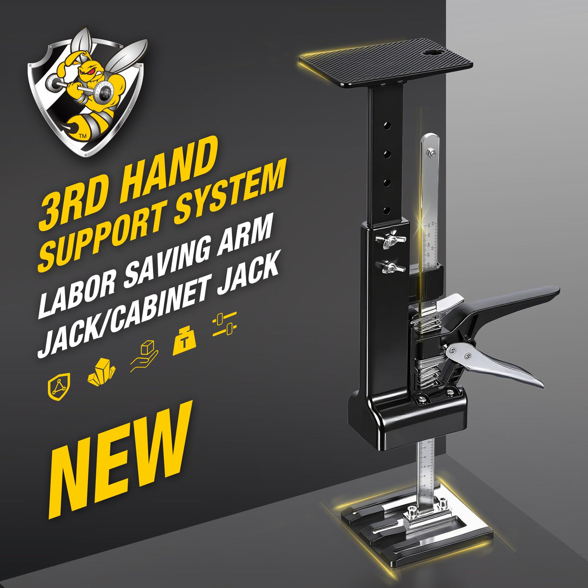 Mroace Adjustable Labor Saving Arm Jack Support Tool