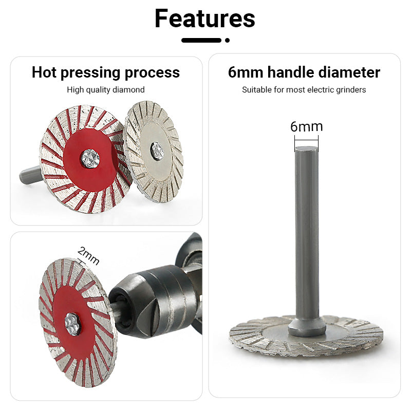 Mroace Serrated Diamond Stone Carving Blades for Rotary Tools – 5PCS