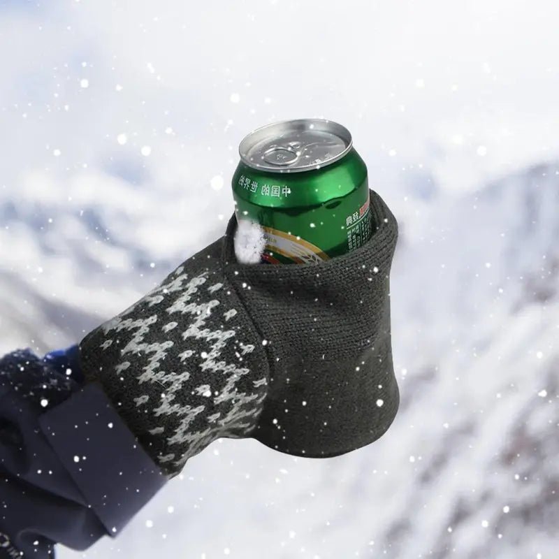 Mroace Insulated Knitted Beer Mitten Gloves