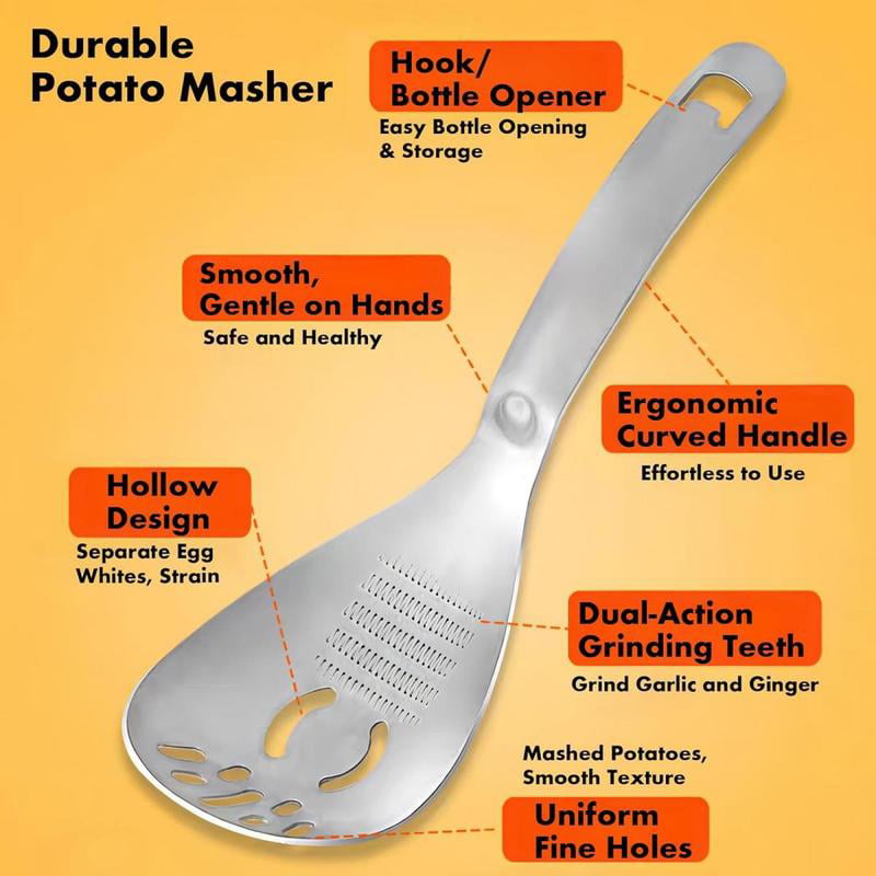 Mroace Stainless Steel Multifunctional Grater Spoon