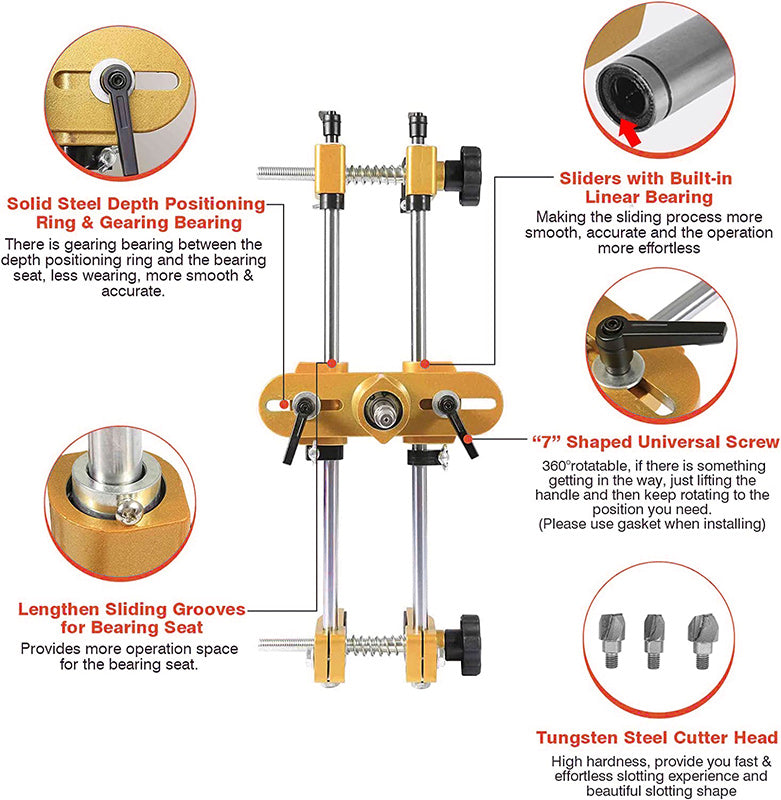 Mroace Adjustable Door Lock Hole Opener Kit